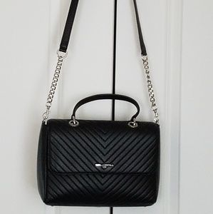 Karl Lagerfield genuine leather crossbody bag